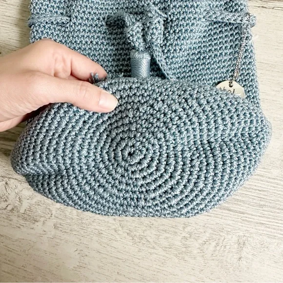 The Sak Arctic Blue Crochet Craze Drawstring Bag - Picture 4 of 8